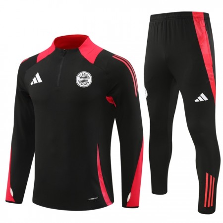 Bayern München Trænings Sweatshirt Dragt 2024-25 Sort Kvart-Zip